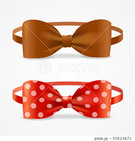 Realistic 3d Bow Tie Set. Vector 35015671
