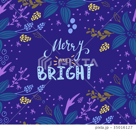 Christmas card with fir tree Christmas card with fir tree 35016127