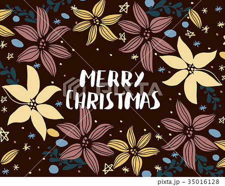 Christmas card with fir tree 35016128