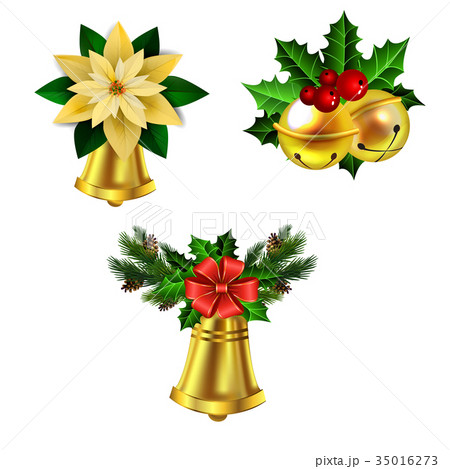 Christmas decoration evergreen trees and bell 35016273