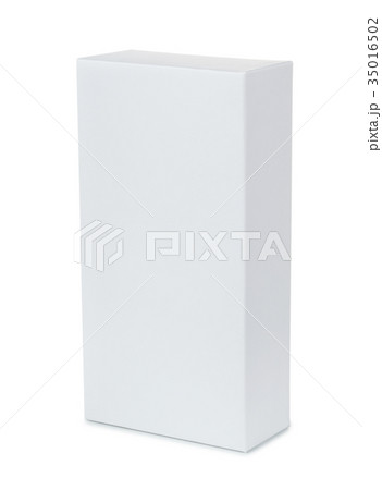 White vertical blank product box White vertical blank product box 35016502