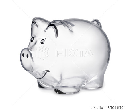Transparent piggy bank Transparent piggy bank 35016504