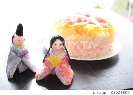 雛祭りのちらし寿司ケーキ 雛祭りのちらし寿司ケーキ 35021806