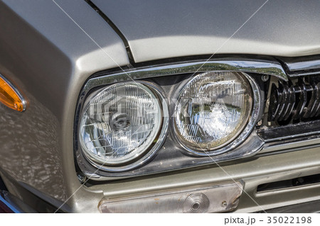 自動車のヘッドライト　Car headlight, headlamp 35022198