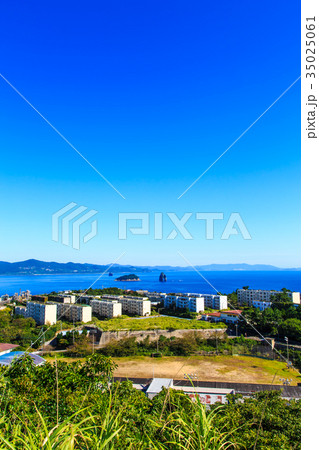 四方山からの眺め 廃高層アパート 大角力 母子島 兄弟島 池島炭鉱跡 長崎 四方山からの眺め 廃高層アパート 大角力 母子島 兄弟島 池島炭鉱跡 長崎 35025061