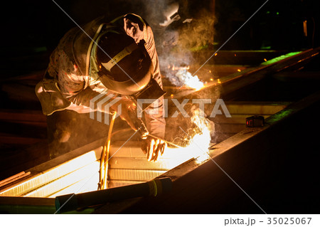 Welder in my construction agency. 35025067