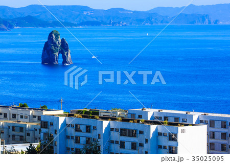 四方山からの眺め 廃高層アパート 大角力 池島炭鉱跡 長崎 35025095