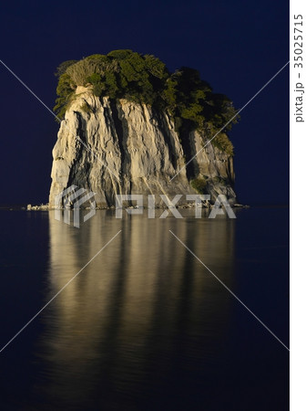 見附島ライトアップ-27633 35025715