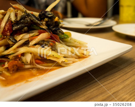 Papaya Salad or we call Som Tom, Thai Food 35026208