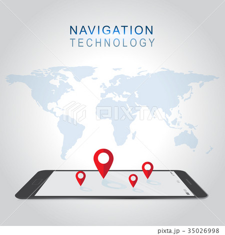 Smartphone navigation in modern design  35026998