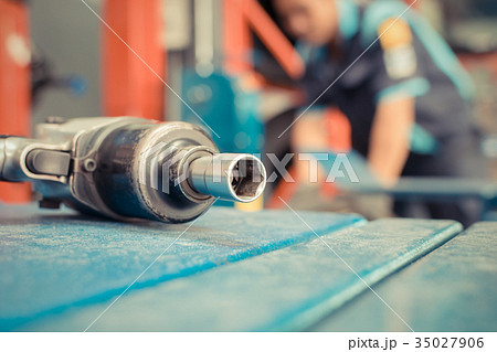 Air tools at car garage Air tools at car garage 35027906