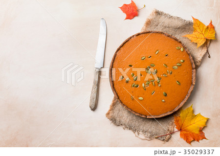 Homemade Pumpkin Pie 35029337