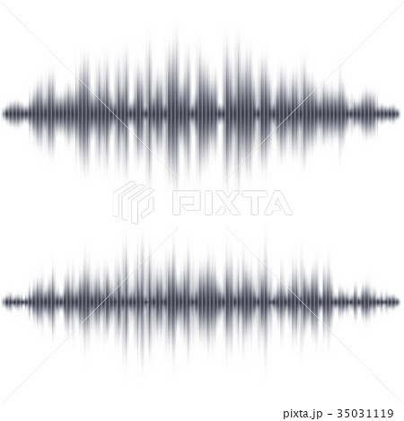 Abstract black soundwave shape Abstract black soundwave shape 35031119