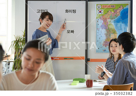 語学学校　韓国語 35032382