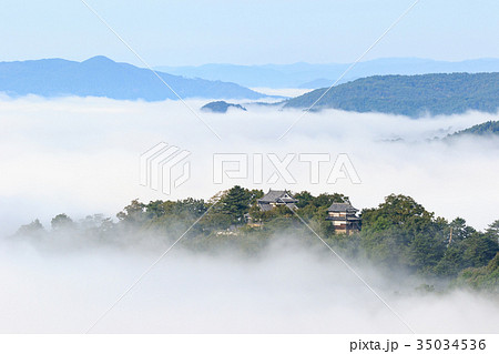 備中松山城 -雲海に浮かぶ天空の城- 35034536