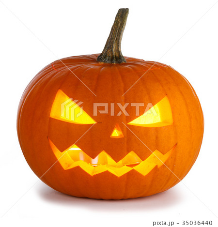Halloween Pumpkin on white 35036440