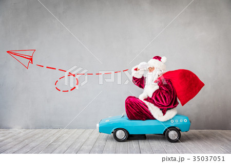 Santa Claus Christmas Xmas Holiday Concept 35037051