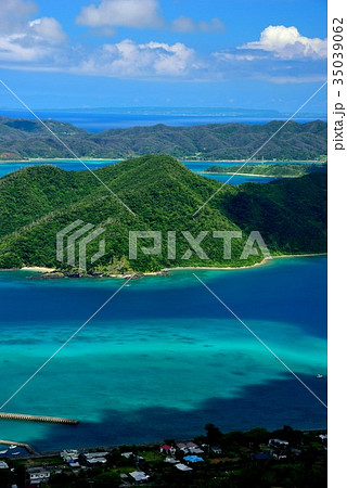 奄美十景　長雲峠からみる龍郷湾11 35039062