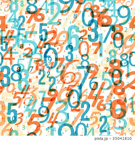 Mathematics background - different numbers pattern Mathematics background - different numbers pattern 35041810