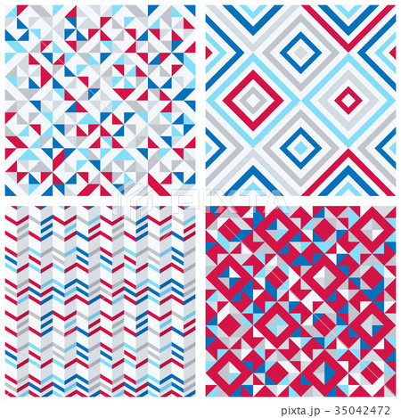 Set of four abstract geometric backgrounds 35042472