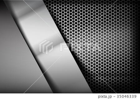Metallic steel and honeycomb element background  35046339