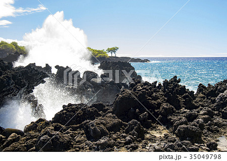 クアモオポイント、マイヒベイ、ビッグアイランド、ハワイ 35049798