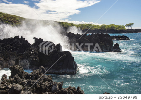 クアモオポイント、マイヒベイ、ビッグアイランド、ハワイ 35049799