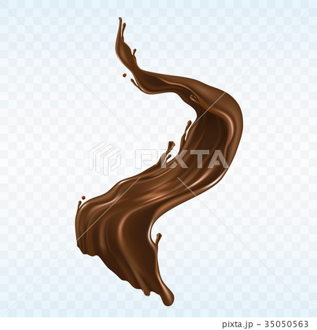 Hot chocolate splash realistic vector Hot chocolate splash realistic vector 35050563