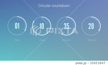 Part of the User interface, circular clock. Clock Part of the User interface, circular clock. Clock 35051647
