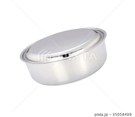 stainless pan isolated 35058409