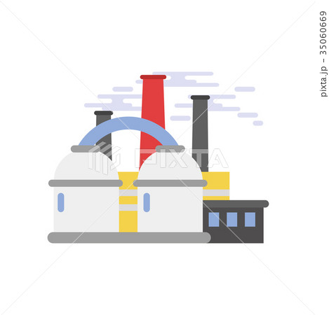 Refinery plant, industrial building vector Refinery plant, industrial building vector 35060669
