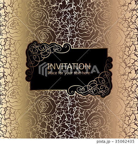 Abstract background with roses 35062435