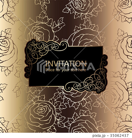 Abstract background with roses 35062437