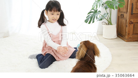 子供と犬 子供と犬 35063664