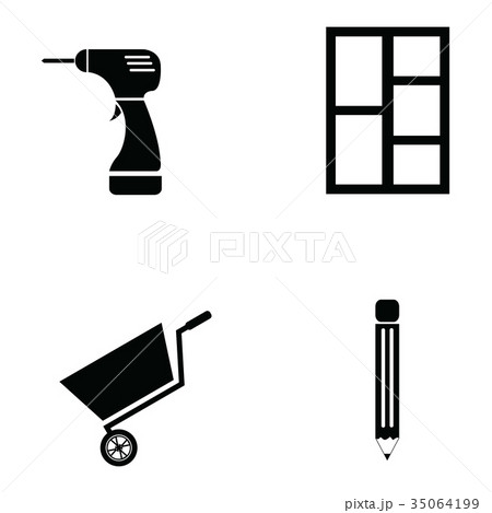 carpenter icon set carpenter icon set 35064199