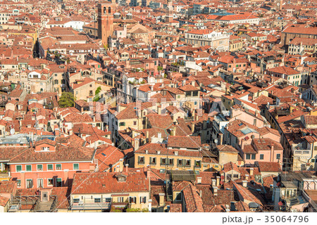 ヴェネツィア サン・マルコ 鐘楼からの眺め ヴェネツィア サン・マルコ 鐘楼からの眺め 35064796