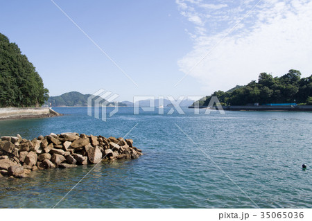 岡村島から見る瀬戸の海 35065036