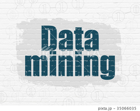 Information concept: Data Mining on wall 35066035