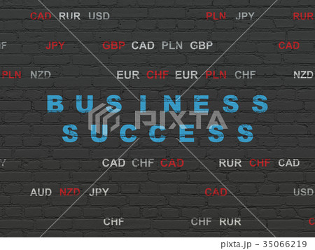 Business concept: Business Success on wall 35066219