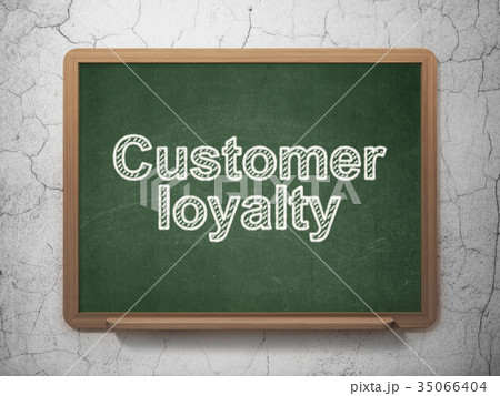 Marketing concept: Customer Loyalty on chalkboard 35066404