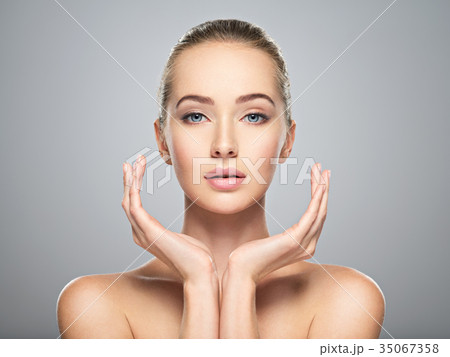 Portrait of an Attractive girl with calm emotion Portrait of an Attractive girl with calm emotion 35067358