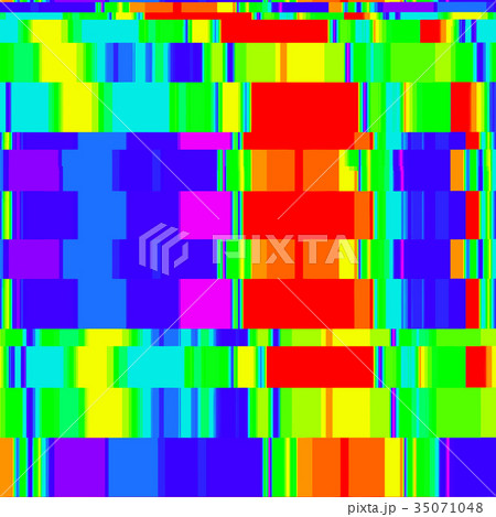 vector colorful glitch art background . 35071048