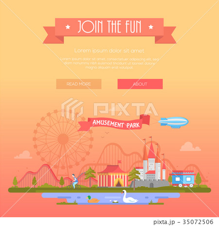 Join the fun - modern vector illustration 35072506