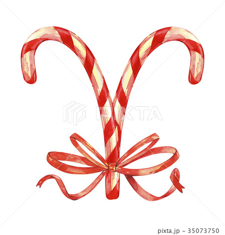 Lollipop, Candy cane. Vintage Merry Christmas and Lollipop, Candy cane. Vintage Merry Christmas and 35073750