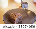 Soft focus of dessert Chocolate on the wooden Soft focus of dessert Chocolate on the wooden 35074059