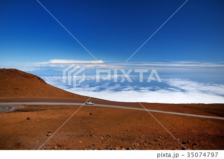 Stunning landscape view of Haleakala volcano  Stunning landscape view of Haleakala volcano  35074797