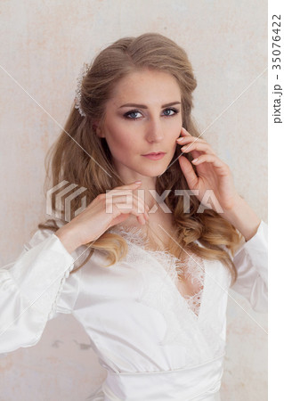 Portrait of a gentle girl in lingerie Portrait of a gentle girl in lingerie 35076422