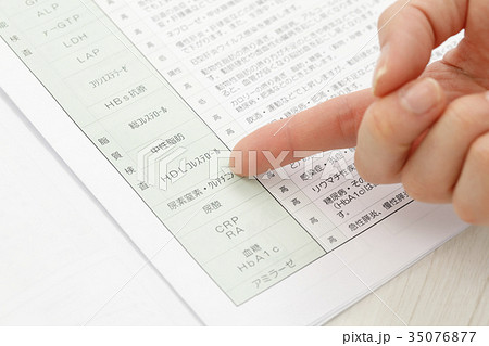人間ドック　健康診断　検診　結果通知 35076877