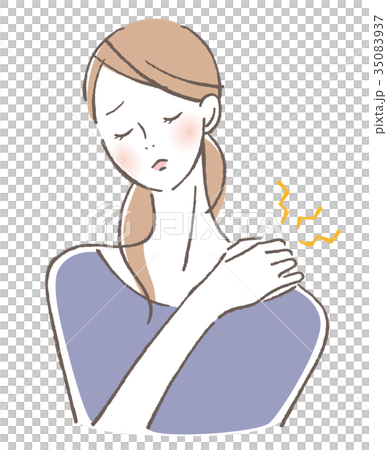 女性 肩こり 女性 肩こり 35083937