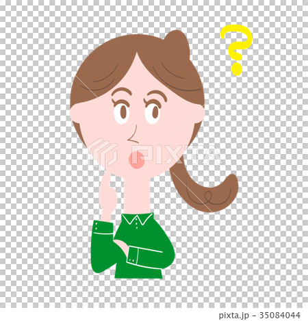 考える女性 35084044